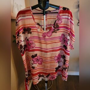 Brody Myles Floral Striped Women's Top